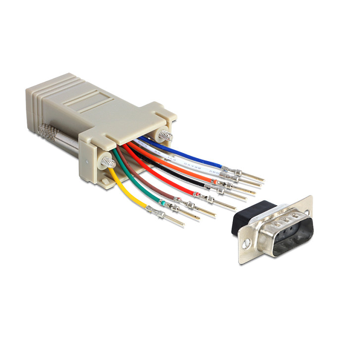 Delock Modularni Adapter Sub-D 9-pinski (M) na RJ45 (Ž)