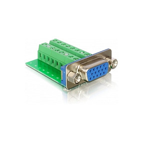Delock Adapter VGA Ženski na Terminalni Blok-0