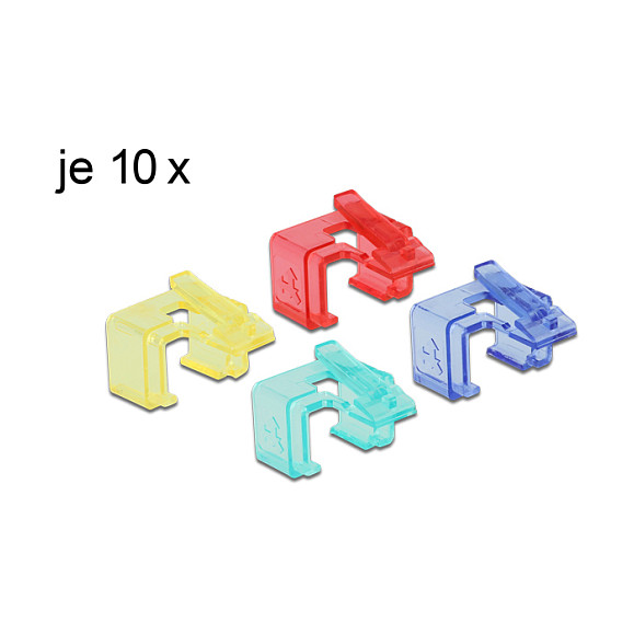 Set samoljepljivih obujmica za kabele DELOCK 86421 (40 komada)