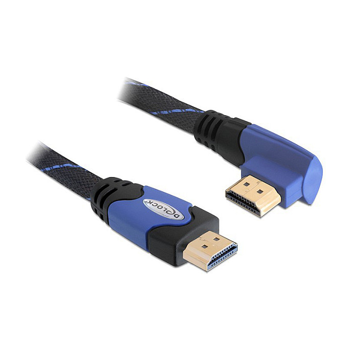 Delock HDMI 1.4 kabel s lijevo kutnim konektorom, 1.5m