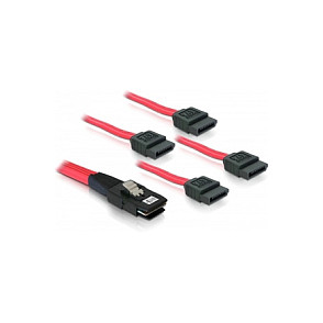 Interni kabel DELOCK Mini SAS SFF-8087 na 4x SATA, 1m