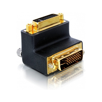 Delock DVI-D (24+1) M na Ž kutni adapter, 90°