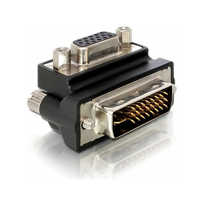 Adapter DELOCK DVI 24+5 na VGA, kutni 90°