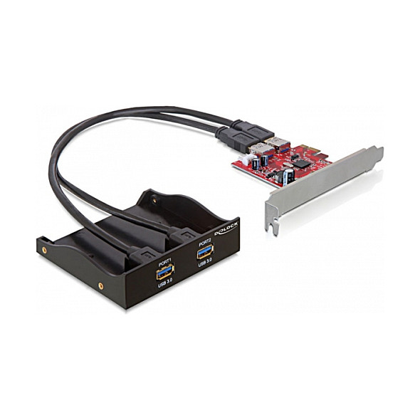 Prednji panel DELOCK 3.5" sa 2x USB 3.0 priključka, 61775-0