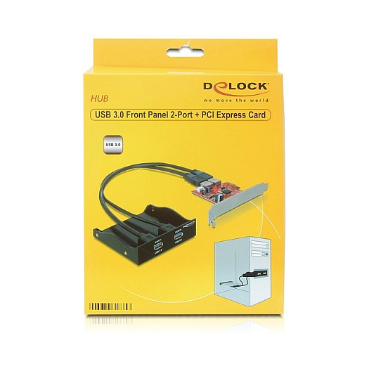 Prednji panel DELOCK 3.5" sa 2x USB 3.0 priključka, 61775-1