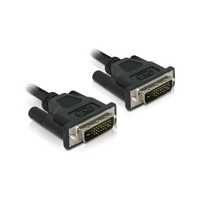 DELOCK DVI-D 24+1 Dual Link kabel M/M 0.5m (84369)-0