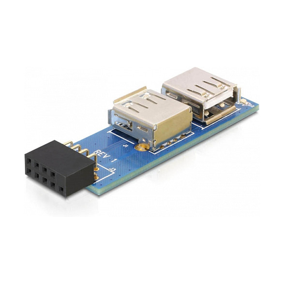 Delock Adapter USB 2.0-A na 9-pinski USB 2.0 interni header-0