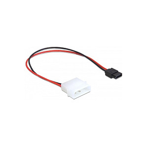 Delock Adapter za napajanje SATA 15-pin na 4-pin Floppy, 15 cm