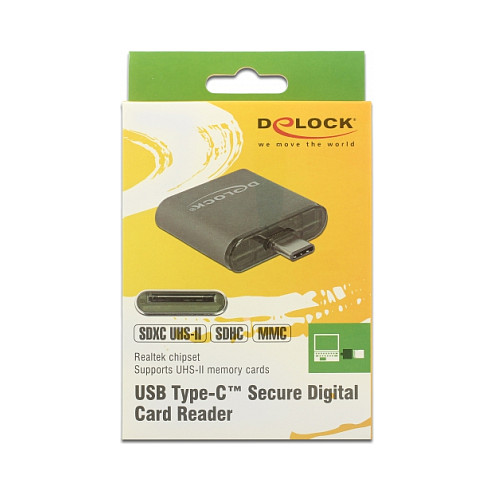 Čitač kartica DELOCK USB-C na SD/MMC (UHS-II)-2