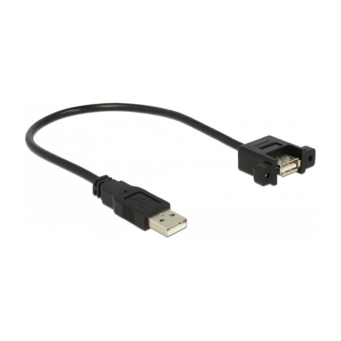 Delock USB-A produžni kabel 0.25m, crni-1