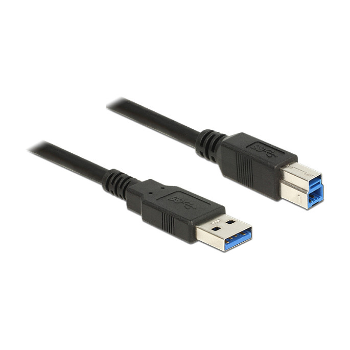 DELOCK USB 2.0 kabel A-B M/M, 3m, crni