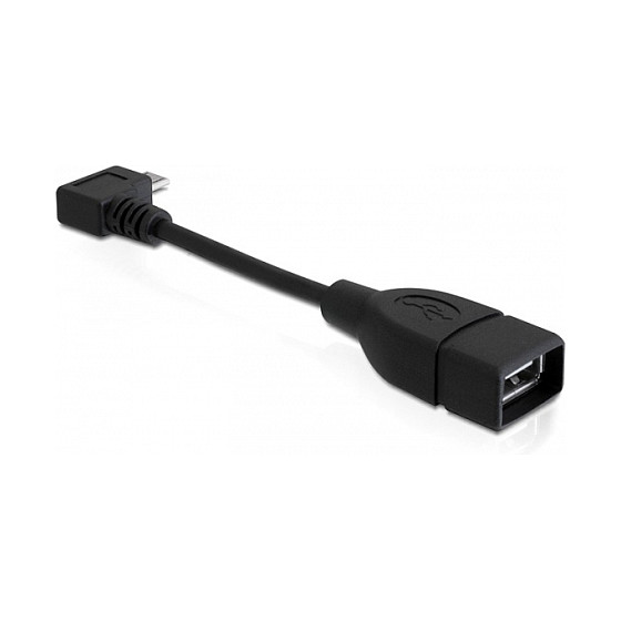 Kabel DELOCK USB-A na Micro-B s kutnim konektorom, 1 m-0