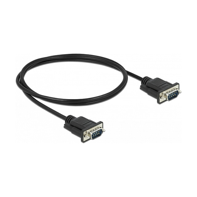 Delock RS-232 serijski kabel D-Sub9 M/M, 1m, usko kućište-1