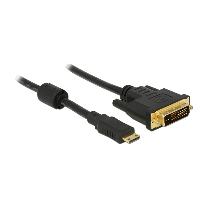 Kabel DELOCK Mini HDMI na DVI-D (24+1) M/M, 1m-0