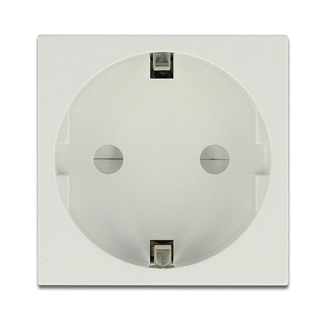 Modularna utičnica DELOCK Easy 45 Schuko (45 x 45 mm) bijela boja-0