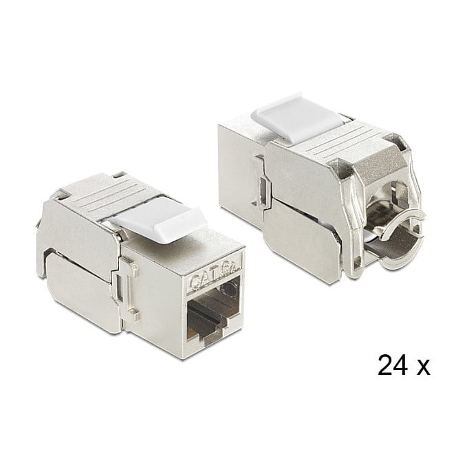 Delock Keystone Modul RJ45 Cat.6A STP, pakiranje 24 komada-0