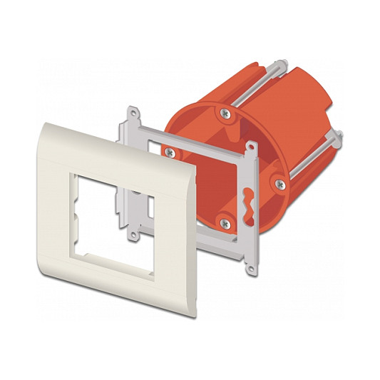 Nosač modula DELOCK Easy 45 s okvirom (80 x 80 mm) bijela boja-2