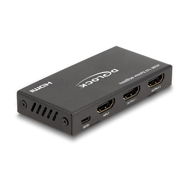 HDMI razdjelnik DELOCK 1x2, 4K 60Hz s Downscalerom-0