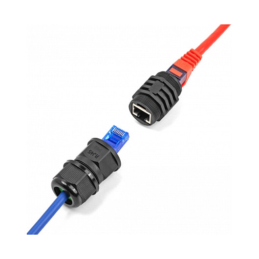 Ugradbena spojnica DELOCK RJ45 Cat.6A oklopljena (IP67), 87255-1