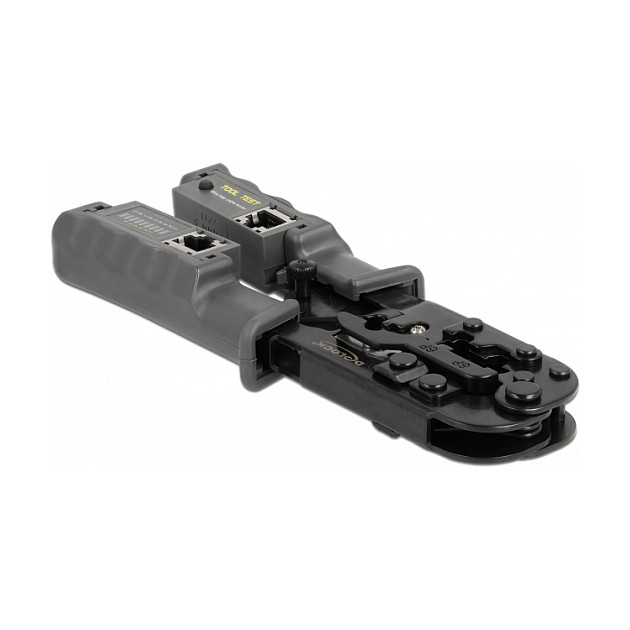Alat za krimpanje DELOCK s mrežnim testerom za RJ45/RJ12/RJ11/RJ10-0