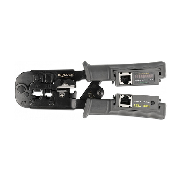 Alat za krimpanje DELOCK s mrežnim testerom za RJ45/RJ12/RJ11/RJ10-2