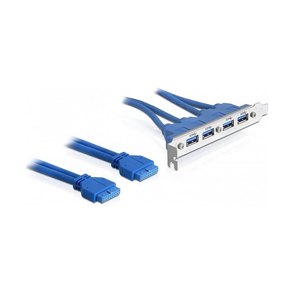 PCI nosač DELOCK 82974, 2x 19-pin na 4x USB 3.0-A-0
