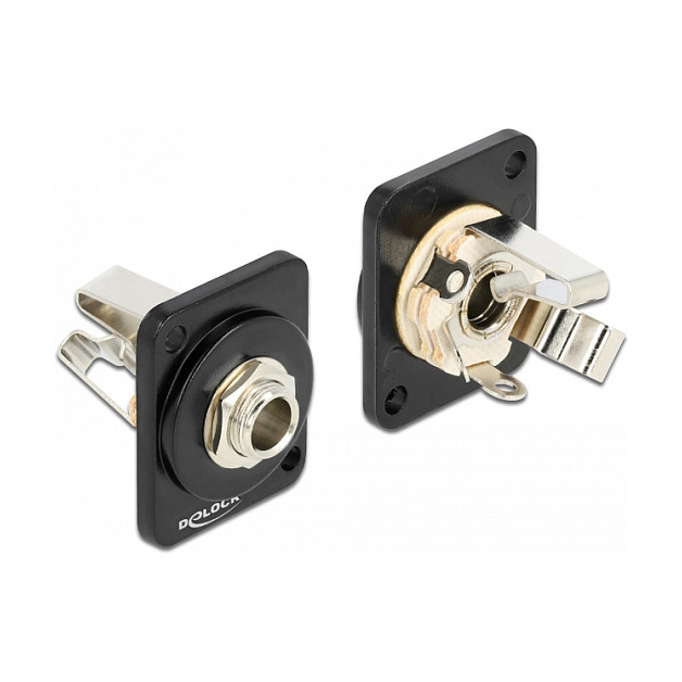 Delock D-Type Modul 6.35mm stereo audio utičnica za lemljenje-0