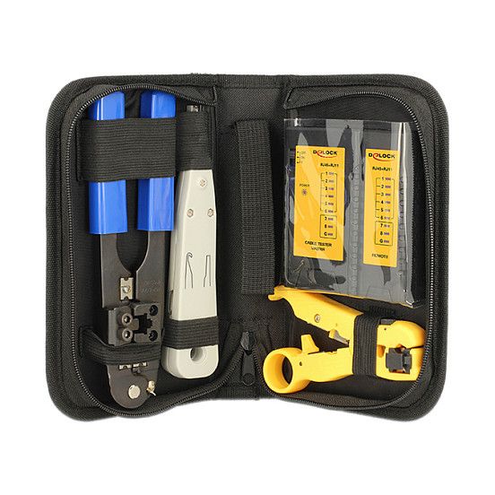 Set alata DELOCK 86105 za mrežne instalacije (11-dijelni)