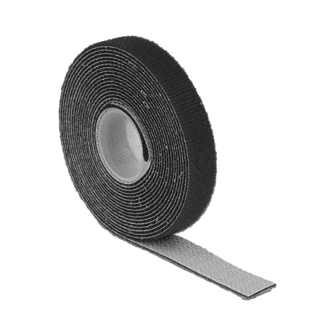 Čičak traka na kolutu DELOCK 3 m x 13 mm crna boja-0