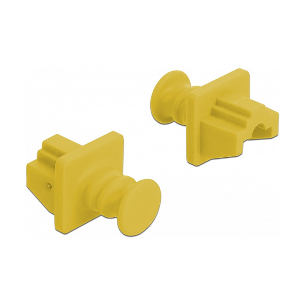 Zaštitni poklopci DELOCK za RJ45 priključak (10 komada, žuta boja)