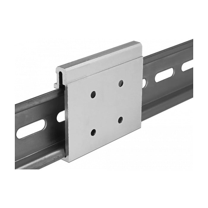 Delock aluminijska montažna kopča za DIN šinu (4 rupe)