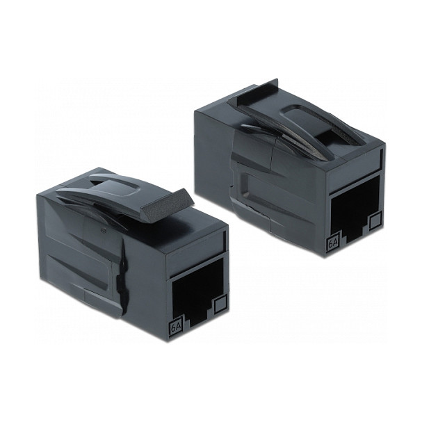 Delock Keystone Modul RJ45 (Ž) na RJ45 (Ž) Cat.6A UTP, crni-0