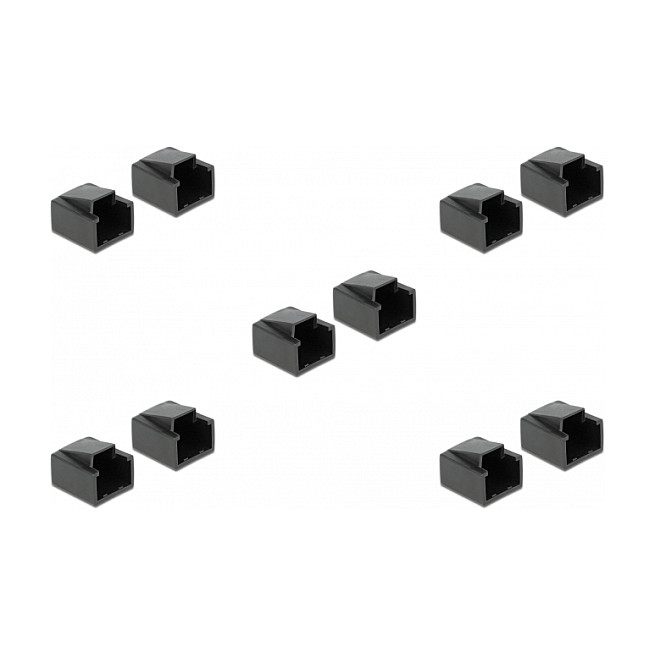 DELOCK zaštitni poklopci za RJ45 konektor, 10 komada, prozirna boja-0