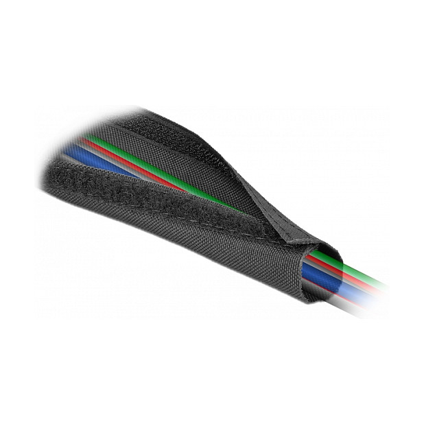 Organizator kabela DELOCK pleteni bužir s čičkom (10 m x 30 mm) crna boja-1