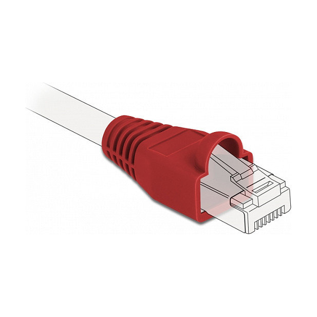 Zaštitne kapice DELOCK za RJ45 konektor (crvena boja, 20 kom) - 86725-2