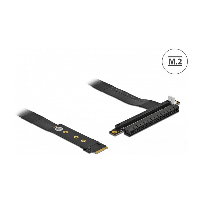 Delock M.2 Key M na PCIe x16 NVMe adapter s 20 cm kabelom-1