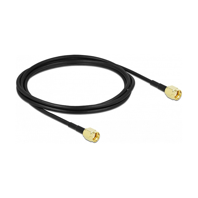Antenski kabel DELOCK RP-SMA (M) na RP-SMA (M) 2 m (LMR100, Low Loss)-0