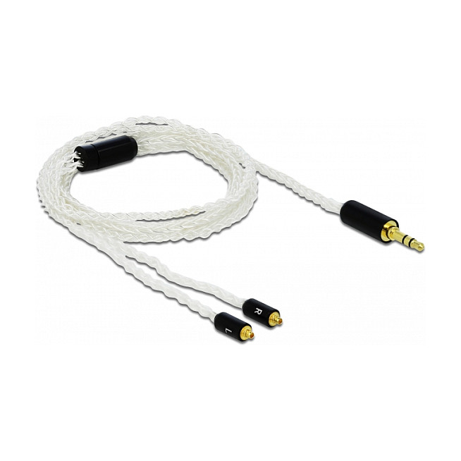 Delock audio kabel 3.5mm na 2 x MMCX, 1.2m-1