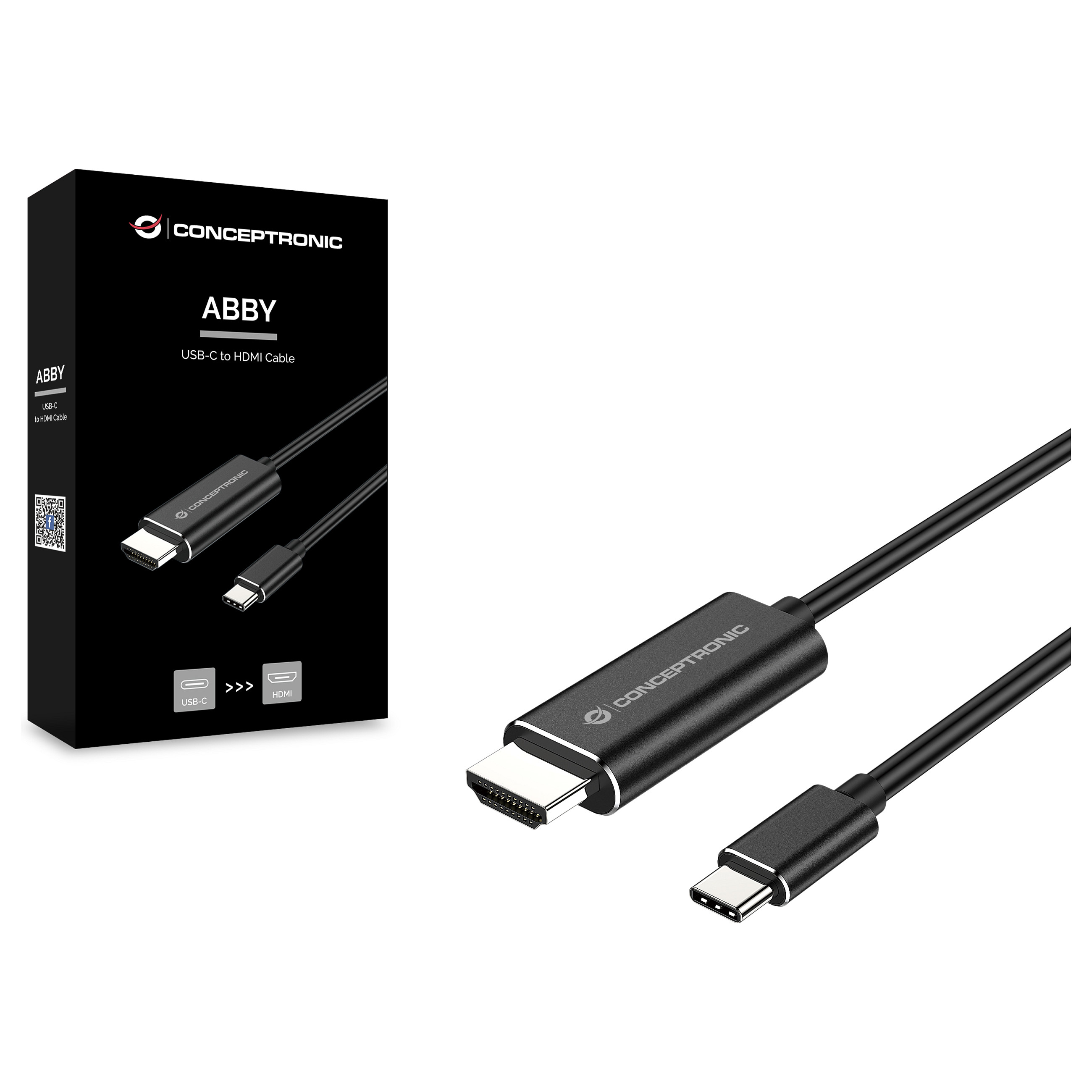 Conceptronic USB-C na HDMI 4K Adapter Kabel, 2m-2