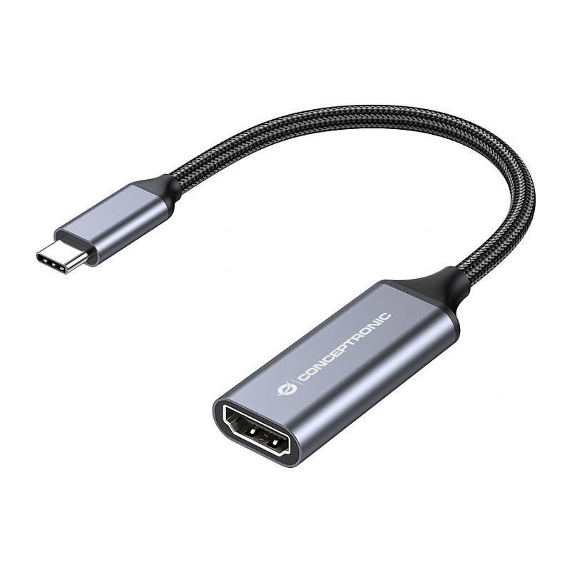Conceptronic USB-C na HDMI 2.0 adapter, 4K/60Hz, 0.18m, crni