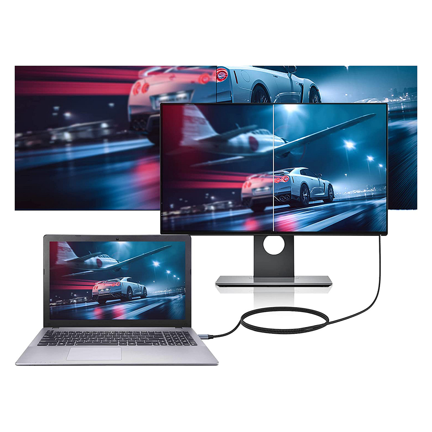 Conceptronic USB-C na HDMI 2.0 Adapter Kabel, 4K/60Hz, 2m, sivi-8
