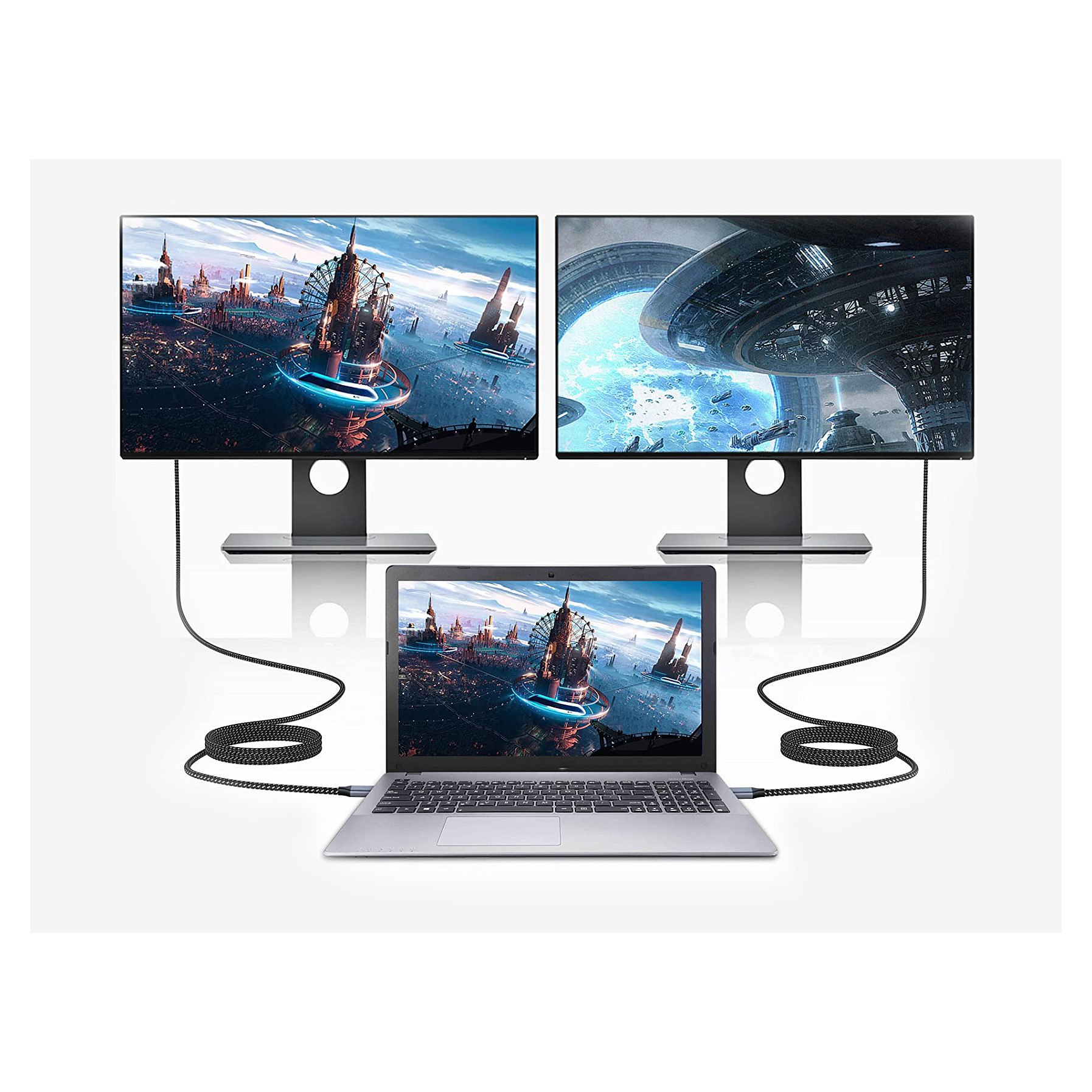 Conceptronic USB-C na HDMI 2.0 Adapter Kabel, 4K/60Hz, 2m, sivi-9
