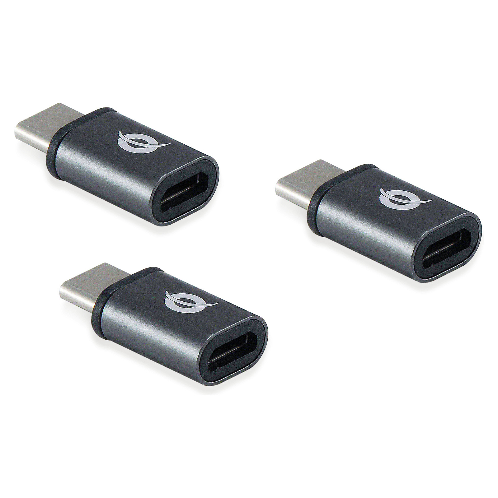 Conceptronic USB-C na Micro USB 2.0 OTG Adapter, 3 komada, sivi-0