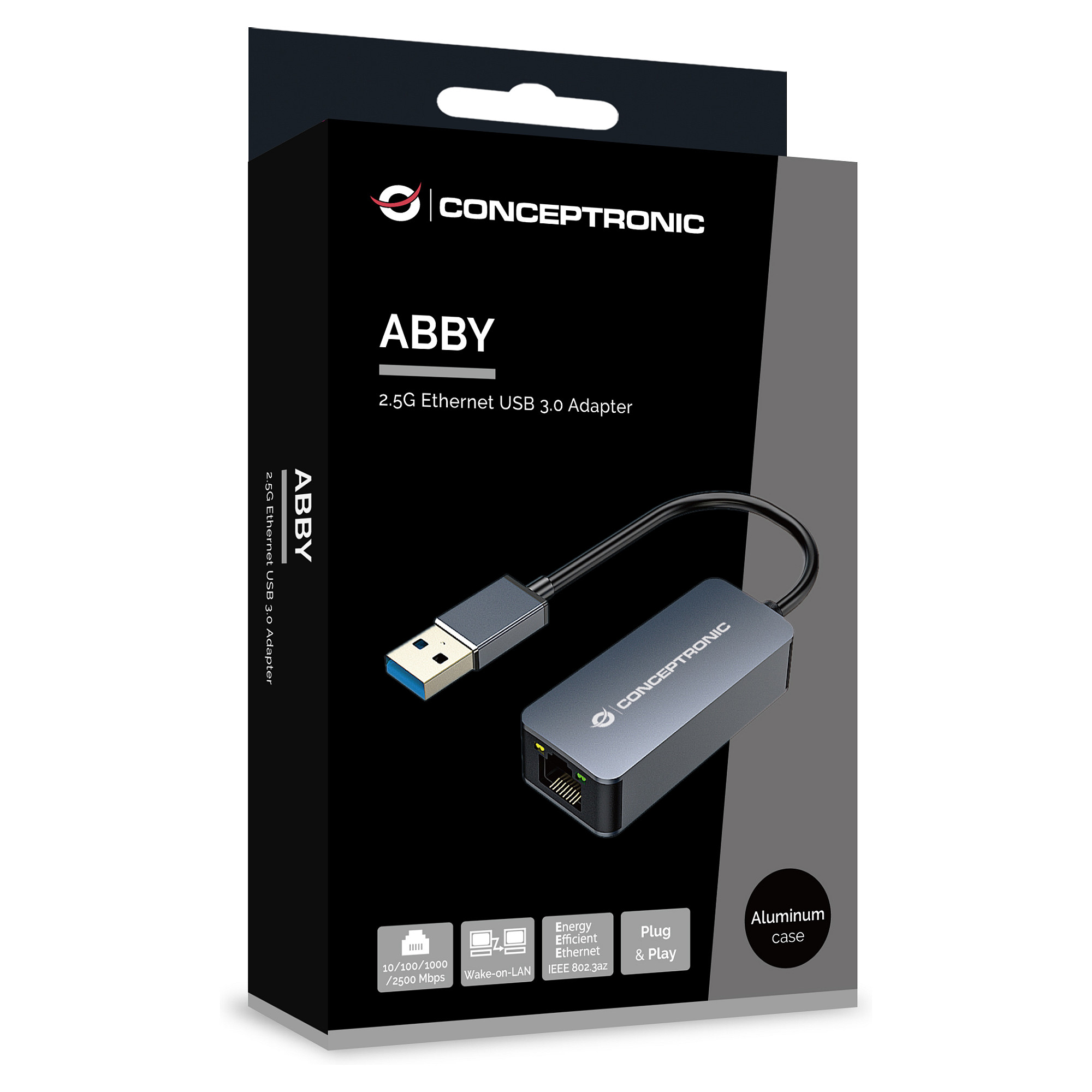 Conceptronic USB-A 3.0 na 2.5GbE mrežni adapter, 0.14m-2