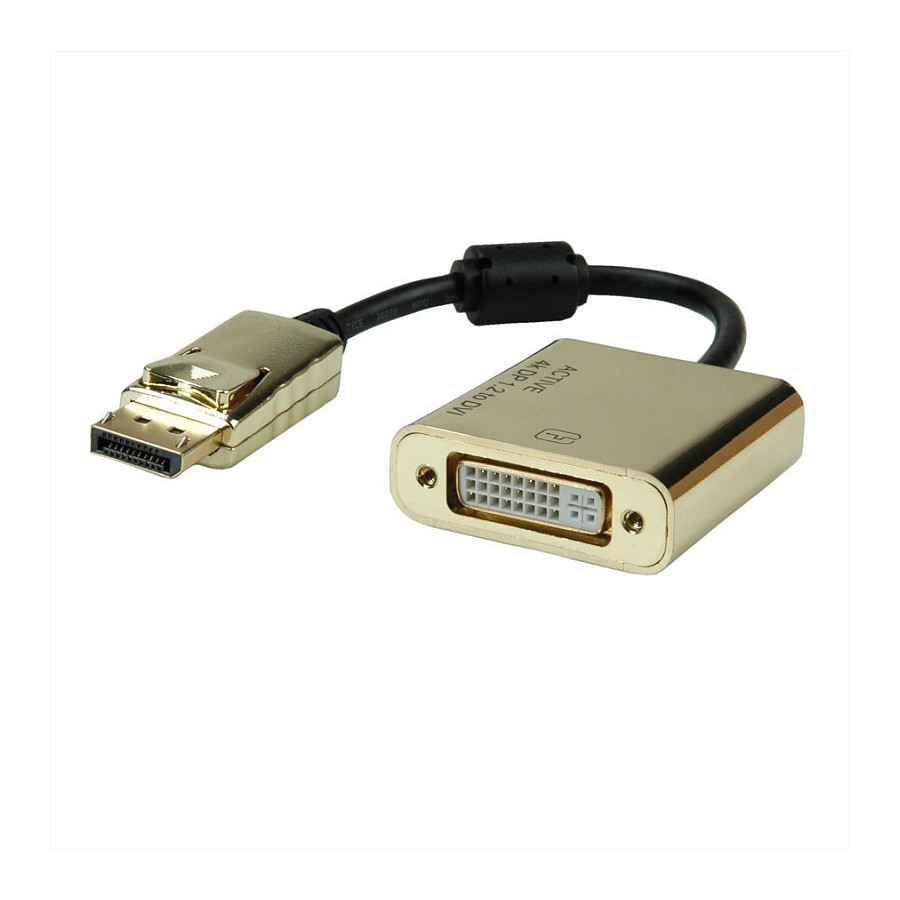 ROLINE GOLD aktivni DisplayPort (M) na DVI (Ž) adapter, 4K-0