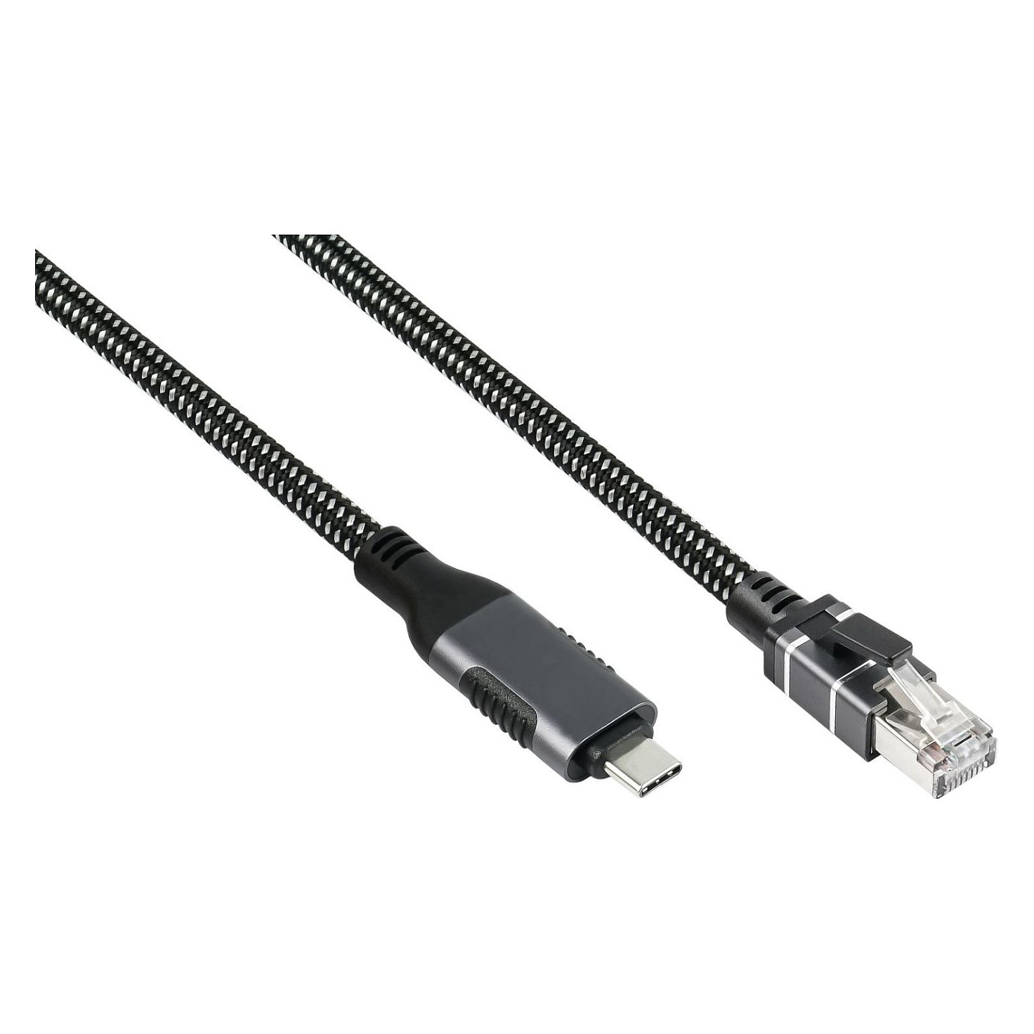 Good Connections USB-C na RJ45 mrežni kabel, 5m, antracit-0