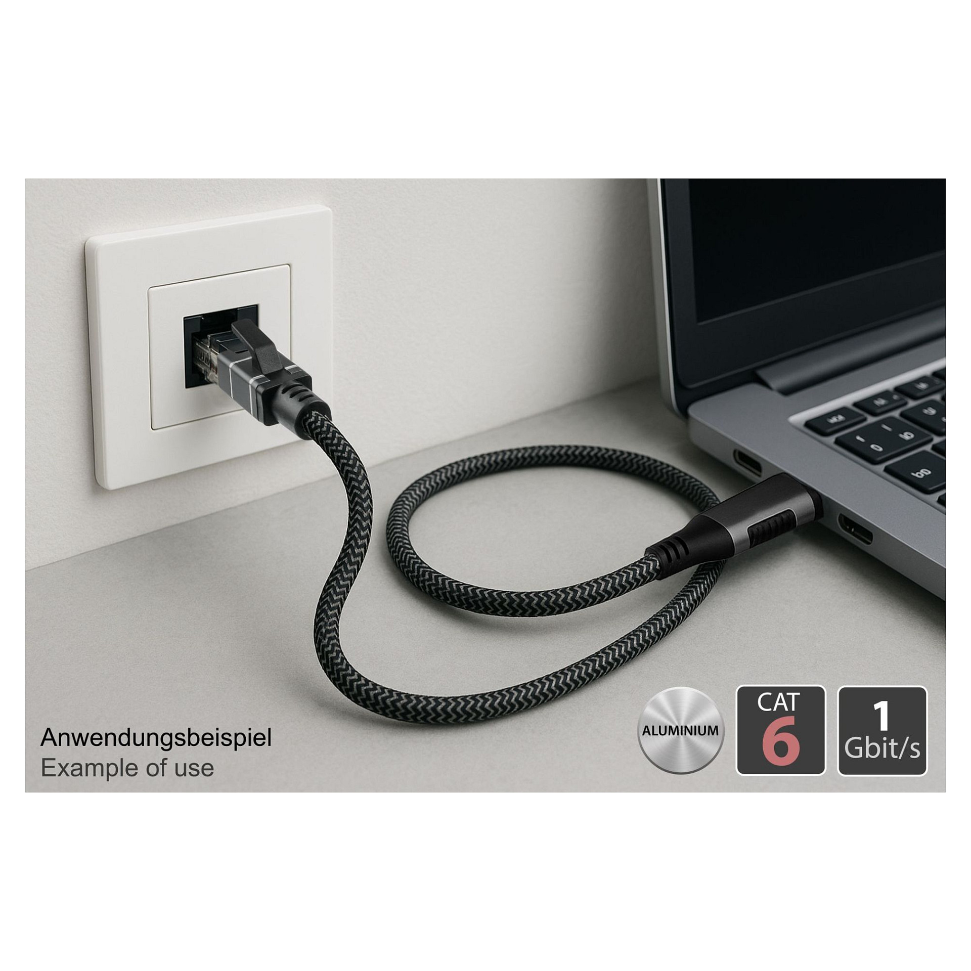 Good Connections USB-C na RJ45 mrežni kabel, 5m, antracit-6