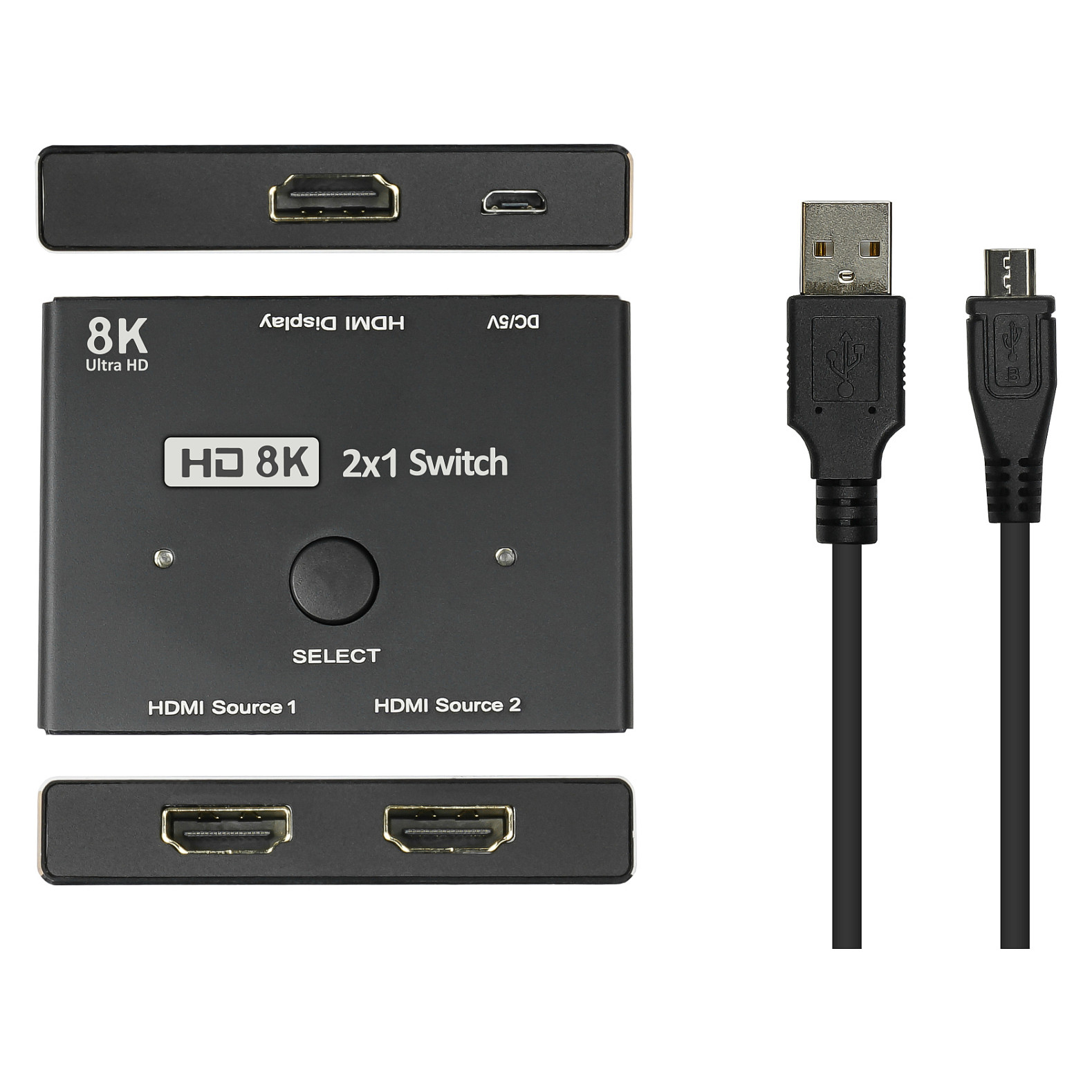 HDMI preklopnik GOOD CONNECTIONS 2.1 dvosmjerni (2x1/1x2), 8K@60Hz-3
