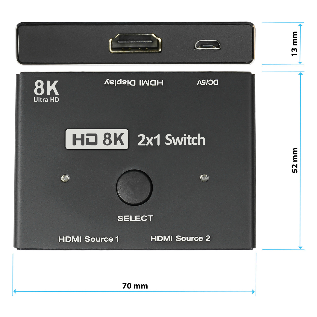 HDMI preklopnik GOOD CONNECTIONS 2.1 dvosmjerni (2x1/1x2), 8K@60Hz-4