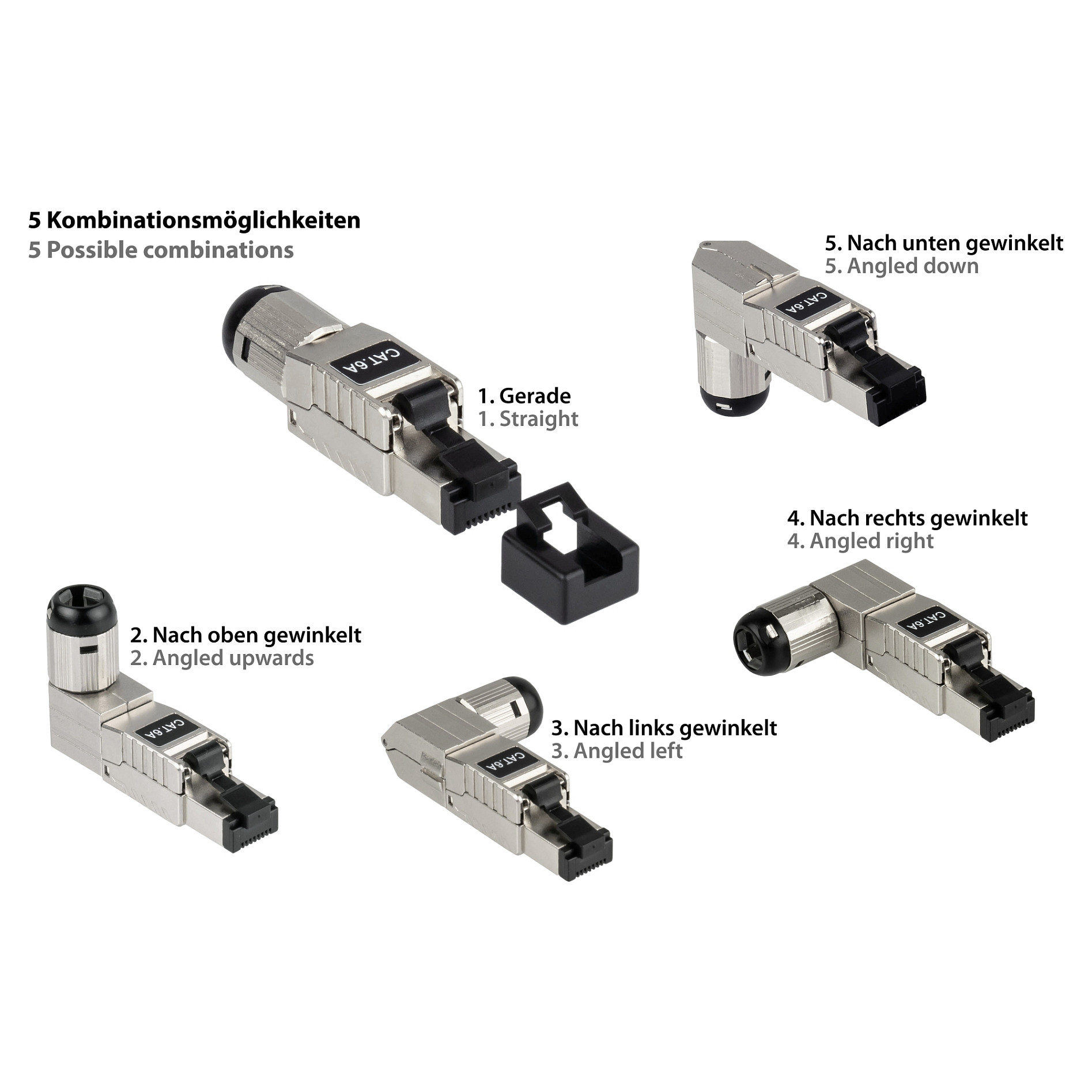 Mrežni konektor GOOD CONNECTIONS RJ45 Cat. 6A (tool-free, oklopljeni)-2